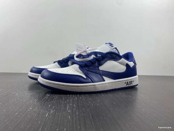 HYPE X CUSTOM DM7890-101 SCOTT AIR JORDAN 1 OFF-WHITE TRAVIS X 0811